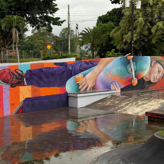 El abrazo de Zoe al skate