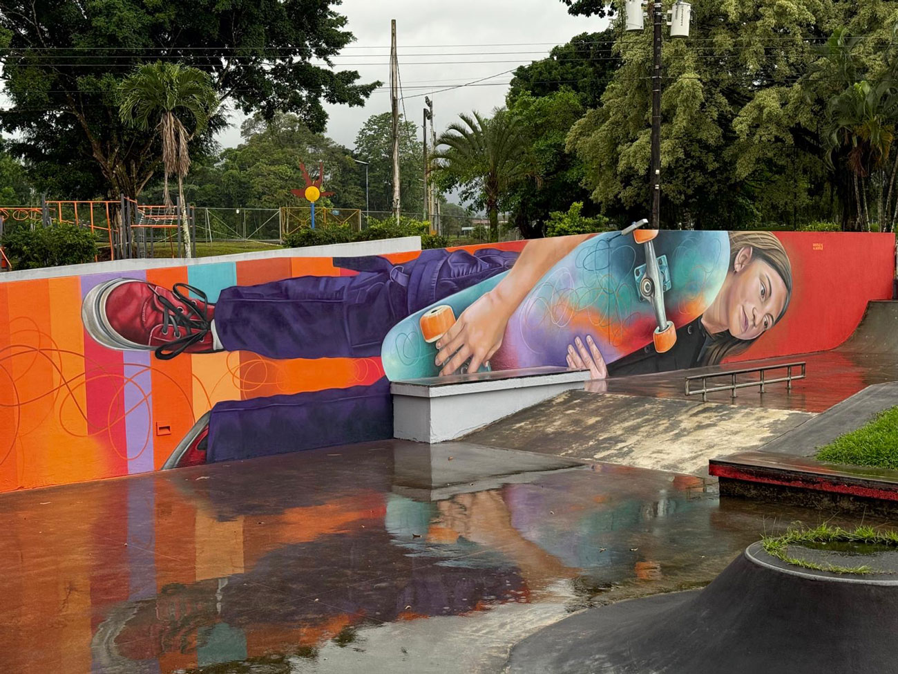 El abrazo de Zoe al skate